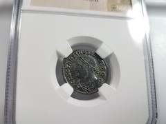 Constantine II Roman Empire Nummus NGC AU Camp Gate Castle Keep Ancient Caesar