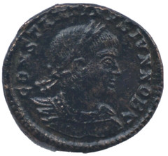 CONSTANTINE II FOLLIS ROMAN COIN -VF CONDITION – AE 18mm 2.2 GRAMS