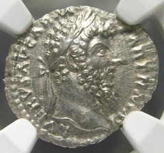 Lucius Verus (161-169 AD) AR Denarius, Aequitas – Certified NGC Choice XF