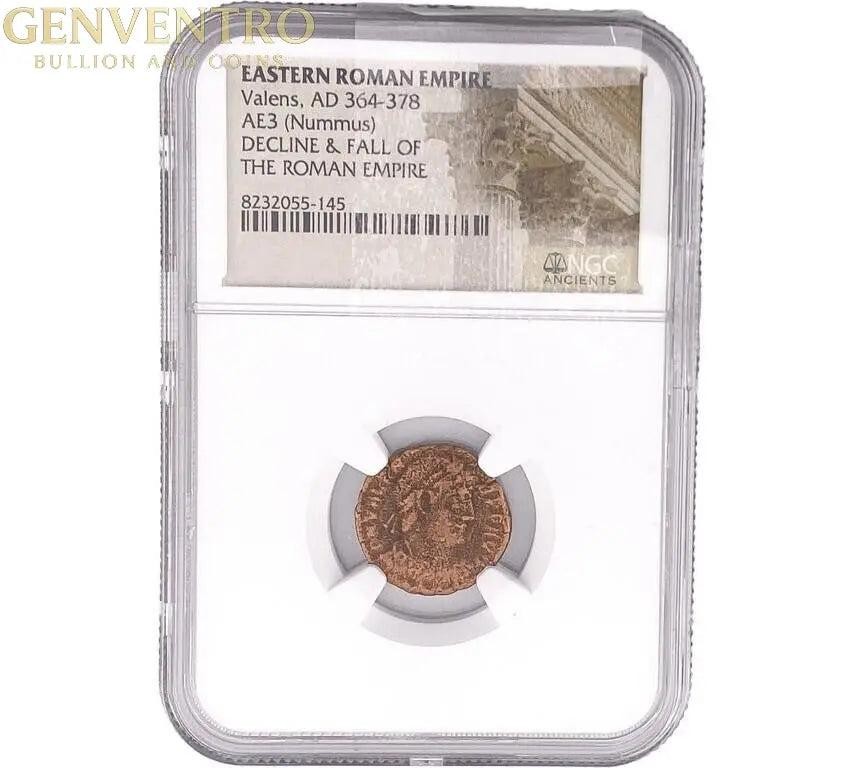 Eastern Roman Valens, AD 364-378 AE3(Nummus) NGC #145