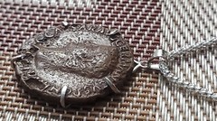 Roman Emperor Caligula Authentic Genuine Ancient Coin Silver Pendant Necklace