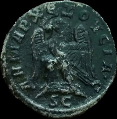 Trajan Decius. 249-251 AD. Silver Tetradrachm. Syria Antioch -EAGLE