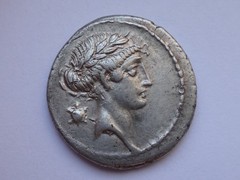 NGC “XF” 5/5-3/5 Q.Pomp. Musa, c.66/56 BC Roman Republic AR Denarius 3.94g/ 20mm