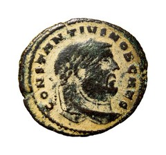 UNPUBLISHED Constantius I as Caesar Carthage Double Follis Roman Coin LARGE
