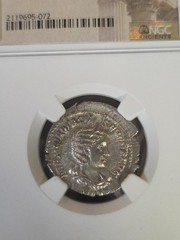 ROMAN.EMPIRE OTACILLIA SEVERA AR.DOUBLE DENARIUS SILVER NGC HIGH GRADE ANCIENT.