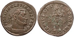 Diocletian 284-305 A.D. Follis Near EF GENIO POPV-LI ROMANI #AC88522