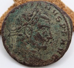 Roman Imperial | Maximinus Daia | AE Follis | 310-311 CE | Thessalonica | GENIO
