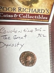 Age Of Constantine 306-362 AD. As Shown. Free Shipping! R1673