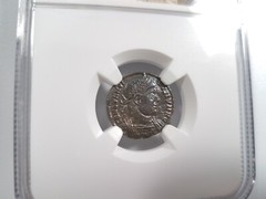 Constantine II Roman Empire BI Nummus AE3/4 NGC XF Ancient Epfig Hoard Pedigree