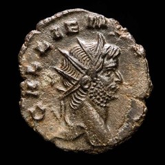 *Lucernae* Gallienus, sole reign Antoninianus SECVRIT PERPET (415) Rome 266 AD