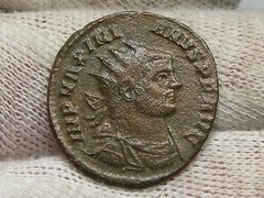 Roman Maximianus 286-310 AD Follis Rev Virtus Aug RCV. #44