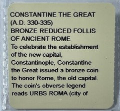 Ancient Roman coin Constantine The Great (AD 330-335) (#211) Bronze Reduced Foll
