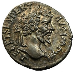 Septimius Severus (AD 193-211). AR Denarius . Laodicea, AD 196-197. Choice XF