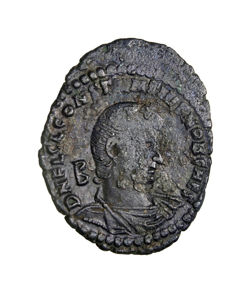 RARE R Wreath S Roman Imperial, Constantius Gallus, Maiorina Roman Imperial Coin