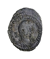 RARE R Wreath S Roman Imperial, Constantius Gallus, Maiorina Roman Imperial Coin
