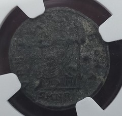 Western Roman Empire Valentinian II AD 375-392 AE3 (Nummus) NGC Bronze