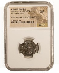 Numerian Billon Ant Roman Coin (CE 283-284) NGC XF Free Shipping!