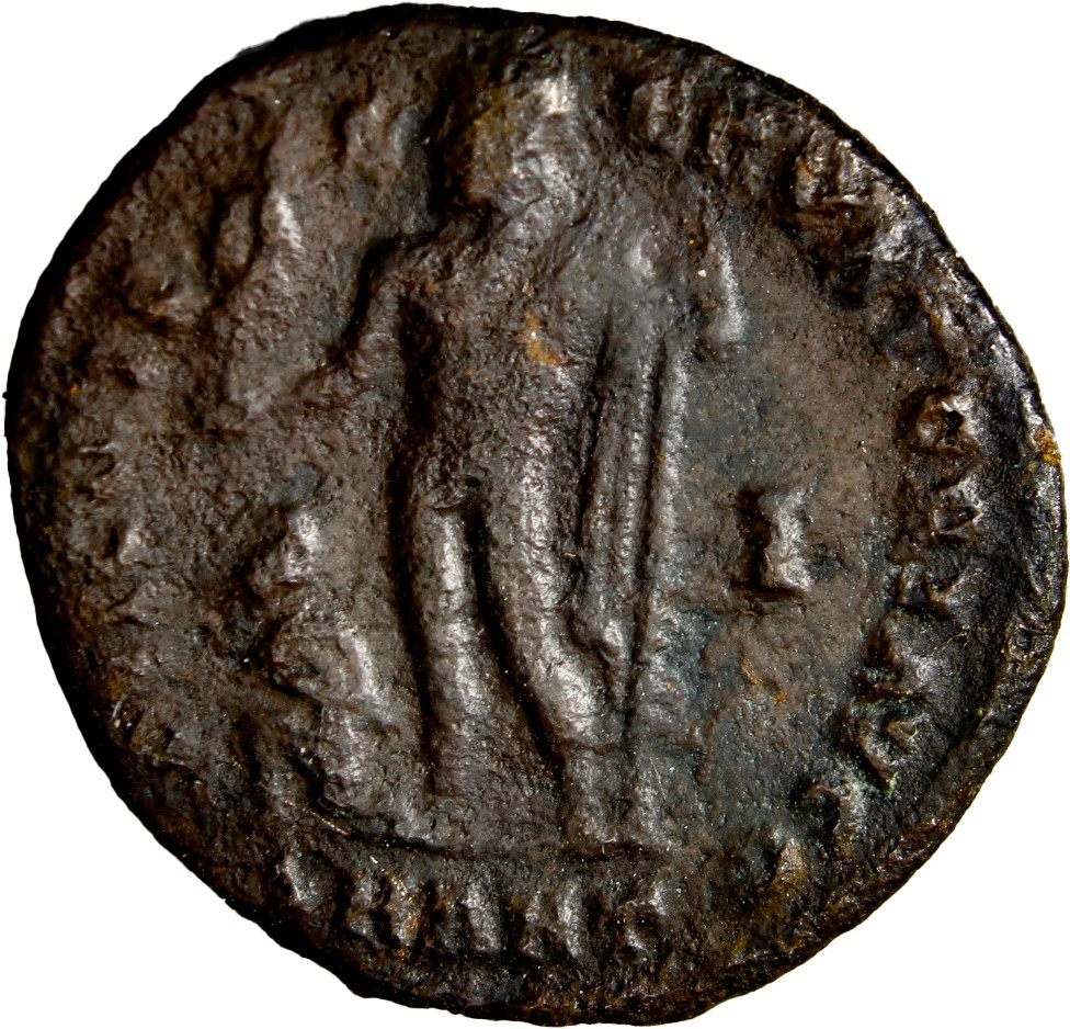GUARANTEED AUTHENTIC Licinius II, Caesar, 317-324. Follis Military Portrait