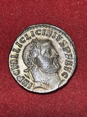 Licinius I Silvered Follis Heraclea Extremely Fine