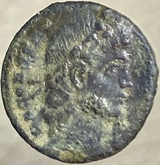 Genuine Ancient Roman Coin 330-336AD Constantius II Authentic 2 Soldiers