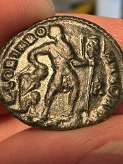 Valentinian I R. 367- 375 AD AE Follis XF+ Stunning Portrait , Dark Patina A077