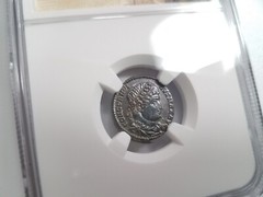 Constantine I Roman Empire Nummus AE3/4 NGC Ch AU Ancient Epfig Hoard Pedigree