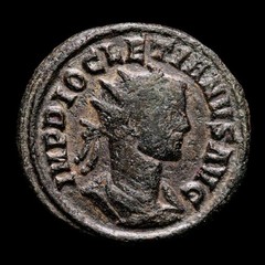 *Lucernae* Diocletian Æ Antoninianus PROVIDENT AVG / XXIΓ Ticinum 285 A.D.
