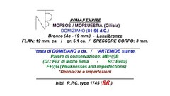 Roman Empire (Domitian) Ae,Cilicia-MOPSOS