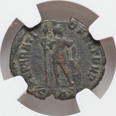 EASTERN EMPIRE Procopius with Spear & Shield NGC Genuine Ancient Roman Coin 1352
