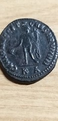 Roman Empire Galerio Maximiano Follis Cyzico Genio Aug Spl RR Auction Munthandel