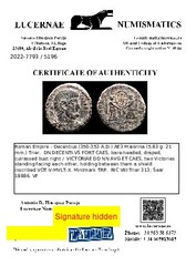 *Lucernae* Decentius Caesar Maiorina Two Victories / TRP (5196) Trier 350/3 AD