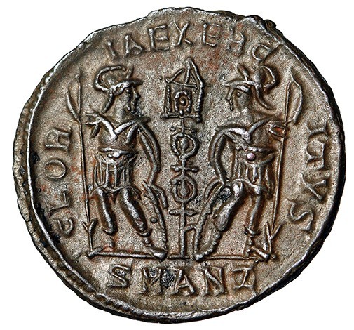 Constantius II Caesar “Two Soldiers” Antioch Mint State