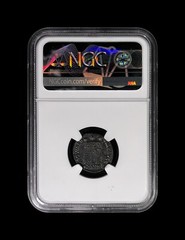 ROME. 326, Æ3 Nummus – NGC XF – Constantine I, Campgate, Antioch, Dot, Beta