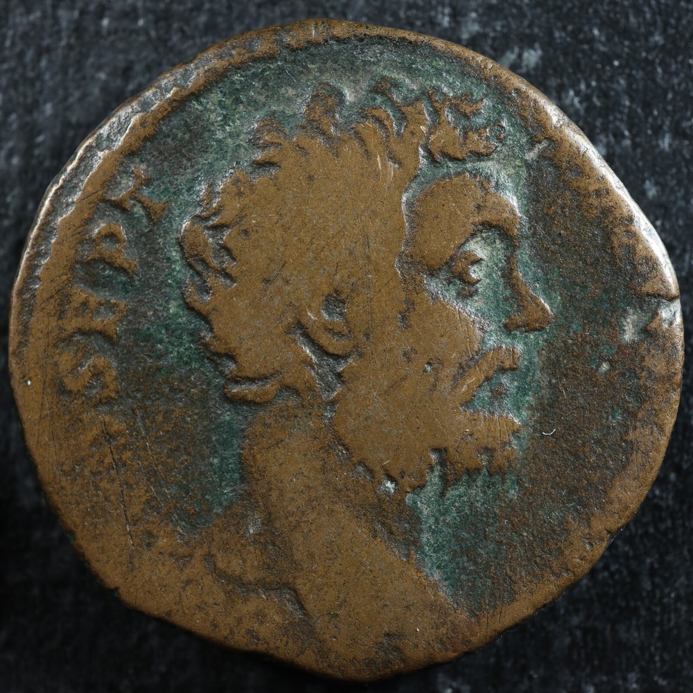 Clodius Albinus Sestertius 194-195 Rome RIC 52A Felicitas Sesterce
