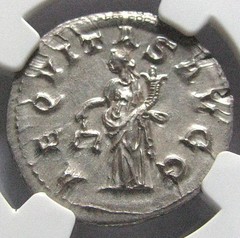 Philip I, NGC MS 5/5 Strike 4/5 Surface, Rome, Reign 244-249 AD, AR Antoninianus