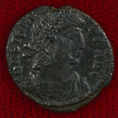 Ancient Roman Empire Coin CONSTANS Two Victories With Wreath Thessalonica Mint