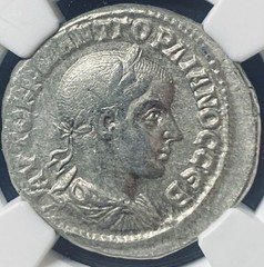 Tetradrachm Roman Emperor Gordian III 238AD-244AD NGC Graded VF Ancient Coin