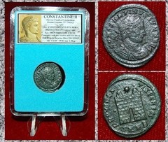 Ancient Roman Empire Coin Of CONSTANTINE II Campgate On Reverse