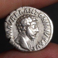 Marcus Aurelius Denarius 161AD Ancient Roman Empire Silver Coin Providentia Rome