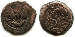Bronze prutah of BACILEWC AGRIPA (37-44 AD), King of Ancient Judaea #4
