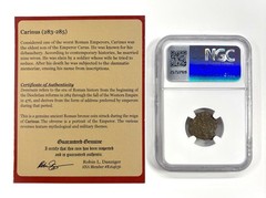 AD 283-285 BI Aurelianianus – Carinus, Roman Age of Chaos Ancient Coin – NGC