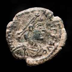 *Lucernae* Magnus Maximus Nummus SPES ROMANORVM SCON Arles 383-388 A.D.