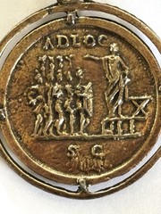 Vintage Pin made from Roman Coin “IMP. MAXIMINYS PIUS AVG” From 235 to238 AD