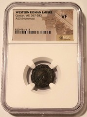 Western Roman Empire Gratian AD 367-383 AE3 Nummus VF NGC
