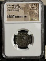 Roman Empire Probus, BI aurelianianus, NGC Ch AU 5-5