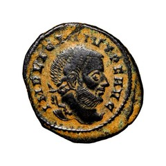 Licinius I, 308-324. Follis (Bronze, 21 mm, 3.71 g, 12 h) Ticinum, 313AD Jupiter