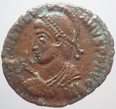 Scarce !!! Roman Imperial Julian II Apostata VOT Original Authentic !!!