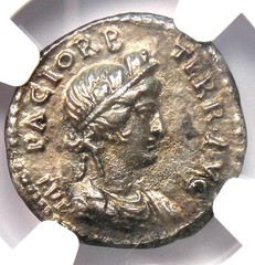Vespasian AR Denarius Silver Female Bust Coin 69-79 AD – NGC Choice XF (EF)