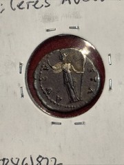 147 AD Ancient Roman Silver Denarius – DIVA FAUSTINA Sr. Wife Of Antoninus Pius