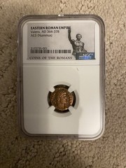 Eastern Roman Empire Valens Ad 364-378 AE3 Coin, NGC Graded